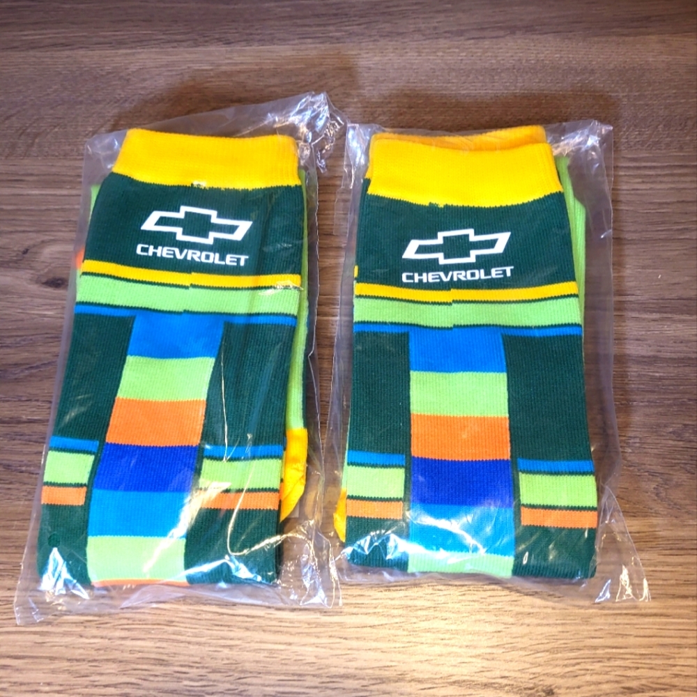 MLB A'S Athletics Chevrolet Knee High Socks 2 Pairs NEW Latin Hispanic Heritage